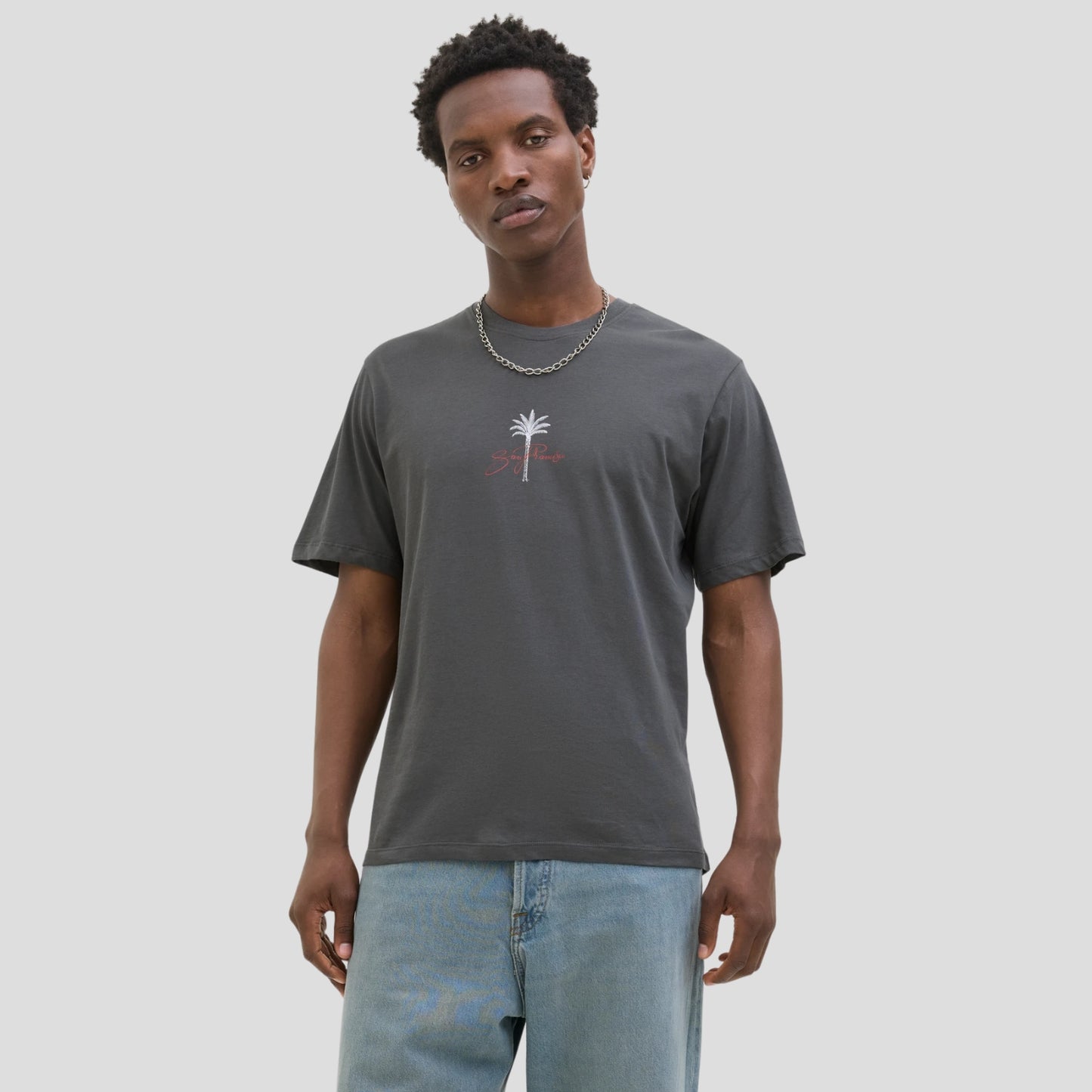 T-shirt Stampa sul retro Paricollo