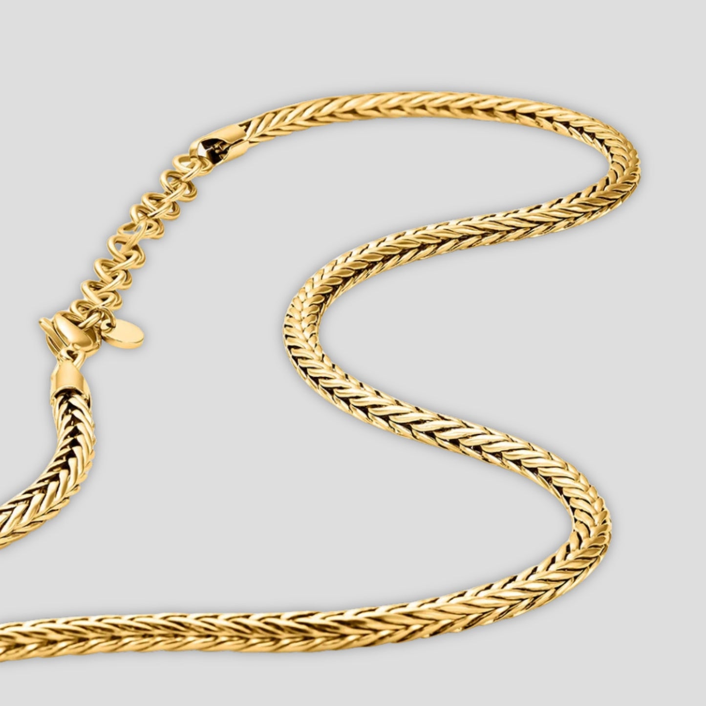 Collana Man Code Acciaio Dorato
