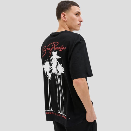 T-shirt Stampa sul retro Paricollo