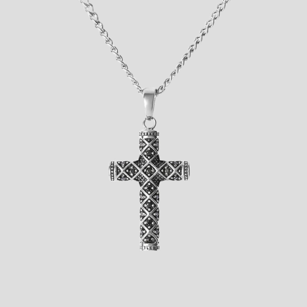 Collana Man Code Acciaio Cristallo