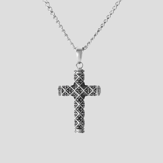 Collana Man Code Acciaio Cristallo