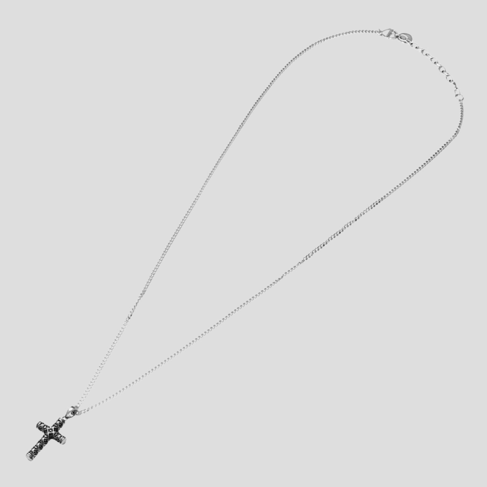 Collana Man Code Acciaio Cristallo